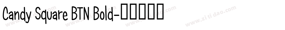 Candy Square BTN Bold字体转换